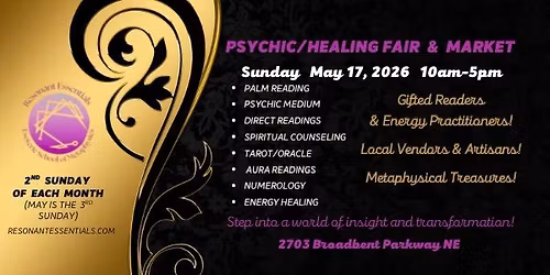 PSYCHIC\/HEALING FAIR AND OUTDOOR MARKET 