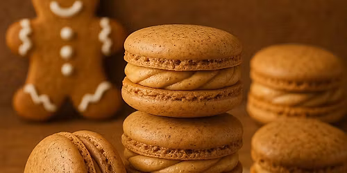 \ud83c\udf84 Gingerbread Spice Macarons (nut-free) with Molasses Buttercream Class