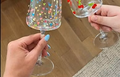 Paint Your Own Aperol Cocktail Glasses