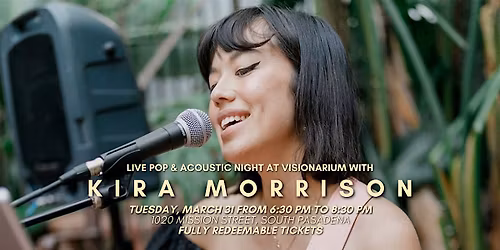 Live Pop & Acoustic Night at Visionarium with Kira Morrison