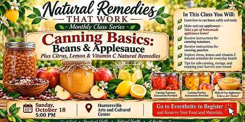 Natural Remedies that Work presents Canning Basics  & Citrus and Vitamin C