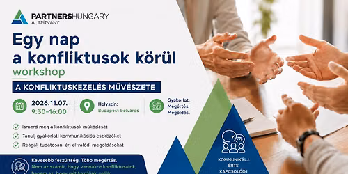 Egy nap a konfliktusok k\u00f6r\u00fcl workshop - A konfliktuskezel\u00e9s m\u0171v\u00e9szete