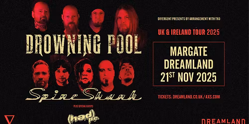 Drowning Pool + Spineshank + Hed PE at Dreamland, Margate