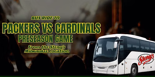 Steny's Milwaukee Motor Coach Bus to Packers vs Cardinals | FOOD + DRINKS