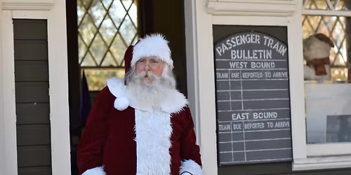 Santa Arrives by Train