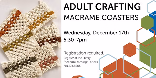 December Adult Crafting - Registration Required