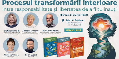 Procesul transform\u0103rii interioare - \u00centre responsabilitate \u0219i libertatea de a fi tu \u00eensu\u021bi\/\u00eens\u0103\u021bi