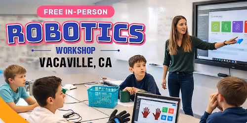 In-person Free Robotics Workshop For Kids at Vacaville, CA (7-14 yrs)