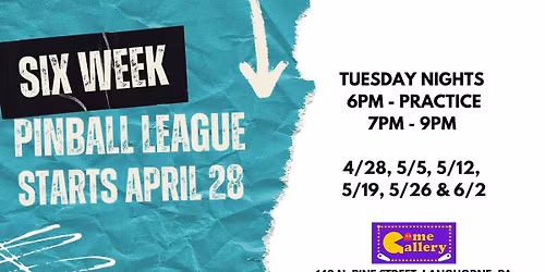 Spring Pinball League - All level players
