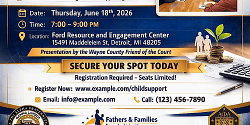 Navigating Child Support with Confidence | Fatherhood Resource Workshop