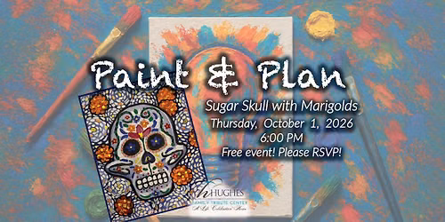 Paint & Plan Party - Sugar Skull with Marigolds