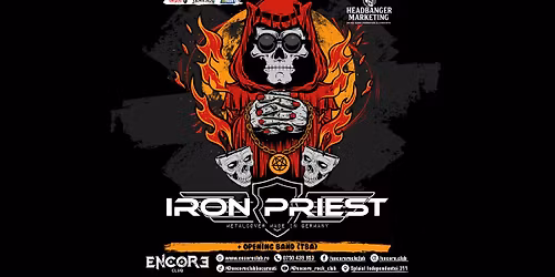 Iron Priest x opening band (TBA) live in Encore Club | 4.06.2026