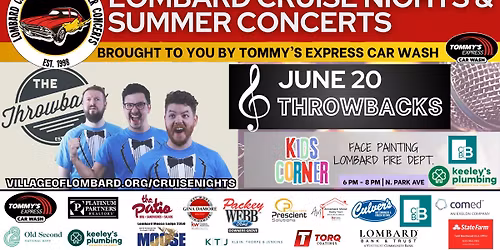 Throwbacks at Lombard Cruise Nights & Summer Concerts