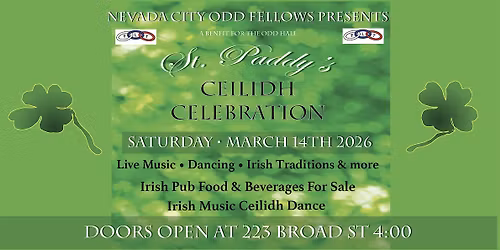 St. Paddy's Day Benefit for Odd Fellows Celebration