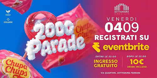 2000 PARADE \u2022 Il Festival Anni 2000 | Registrazione Ingresso Gratuito