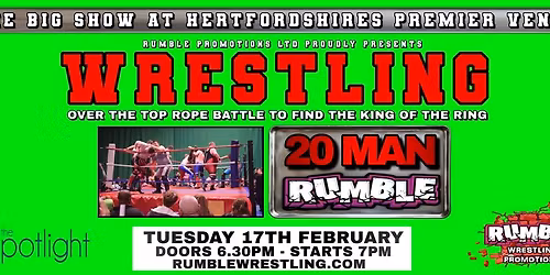 20 Man Rumble comes to The Spotlight Hoddesdon