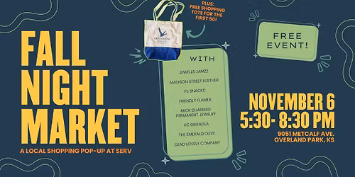Fall Night Market: Shopping Pop-Up at SERV