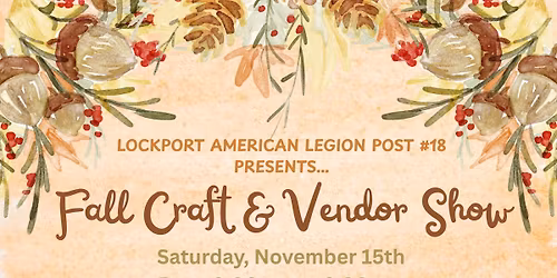 Fall Craft and Vendor Show 
