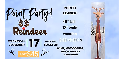 Reindeer Wooden Porch Leaner-Back by popular demand!