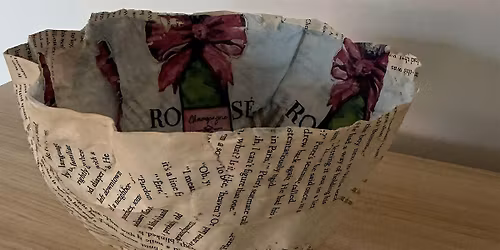 Papier Mache Workshop for Adults - Create your own Book Bowl