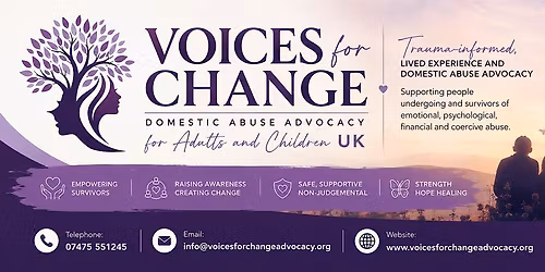 Voices for Change - Domestic Abuse Workshop  - FREE Entry