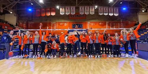 Parking Iowa Hawkeyes at Illinois Fighting Illini Womens Volleyball
