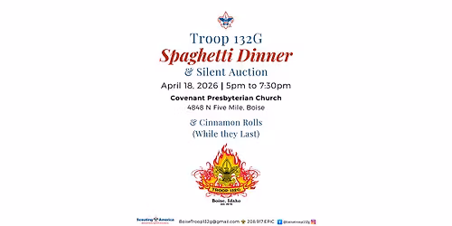 Troop 132G Spaghetti Dinner & Silent Auction