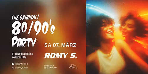 The Original 80s+90s Party ! Back in Stuttgart ! 