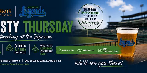 Artemis Solutions | Lexington Legends Networking Thirsty Thursday; August 6