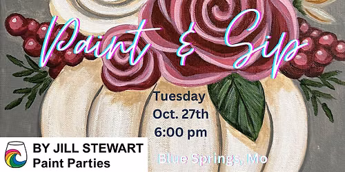 Autumn Roses Paint Party