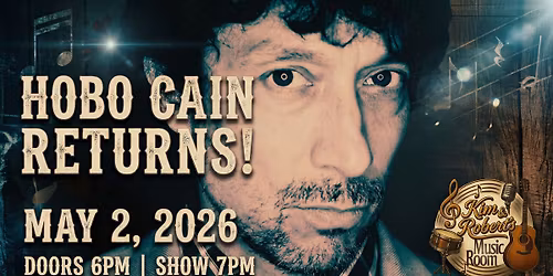 \ud83c\udfb6 HOBO Cane returns to Kim & Robert\u2019s Music Room May 2nd! \ud83c\udfb6