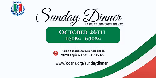 Sunday Dinner at the Italian Club in Halifax