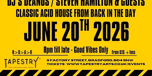 BRHACIENDA with The Manchester Anthems + DJ's Deanos \/ Steven Hamilton