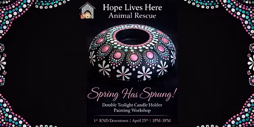 \ud83c\udf38 Spring Has Sprung Floral Tea Light Mandala Workshop \ud83c\udf38