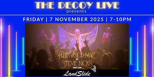 Landslide on The Decoy Paddle Steamer | Friday 7 November 7-10pm | All inc. twilight river cruise