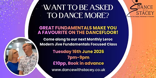 Modern Jive Fundamentals - Monthly Focused Class