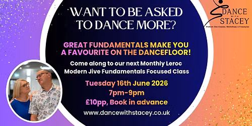Modern Jive Fundamentals - Monthly Focused Class