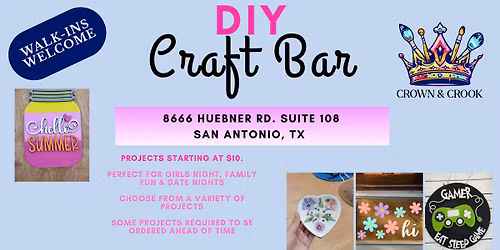 Crown & Crook DIY Craft Bar