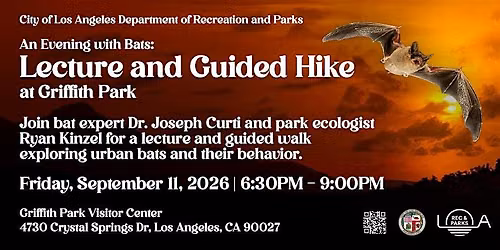 Evening with Bats: Lecture and Guided Hike