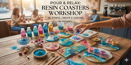 Pour & Relax: Resin Coaster Workshop by TooArty