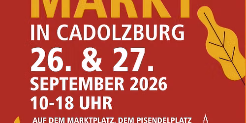 Herbstmarkt Cadolzburg