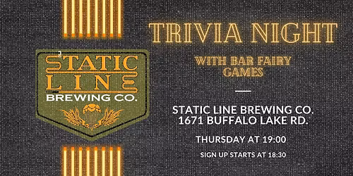 General Knowledge Trivia @ Static Line Brewing Co