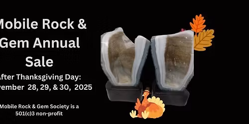 Mobile Rock & Gem Annual Sale Fundraiser