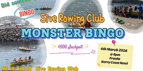 Sive Rowing Club Bingo