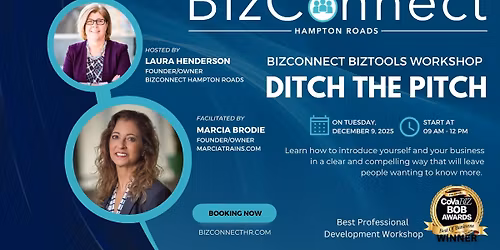 BizConnect BizTools Workshop: Ditch the Pitch