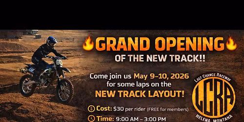 GRAND OPENING OF THE NEW TRACK