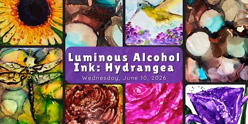 Luminous Alcohol Ink: Hydrangea