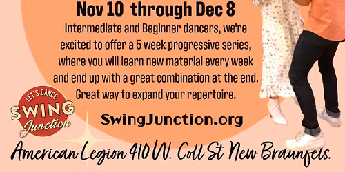 \ud83c\udf89 West Coast Swing NEW 5 WEEK SERIES in New Braunfels! \ud83c\udf89