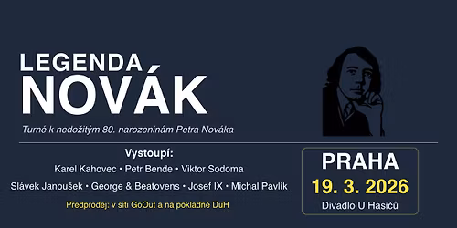 LEGENDA NOV\u00c1K - koncert v Divadle u Hasi\u010d\u016f - turn\u00e9 80