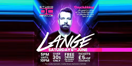Lange DJ Presents OVER 30s @thestudio Nantwich